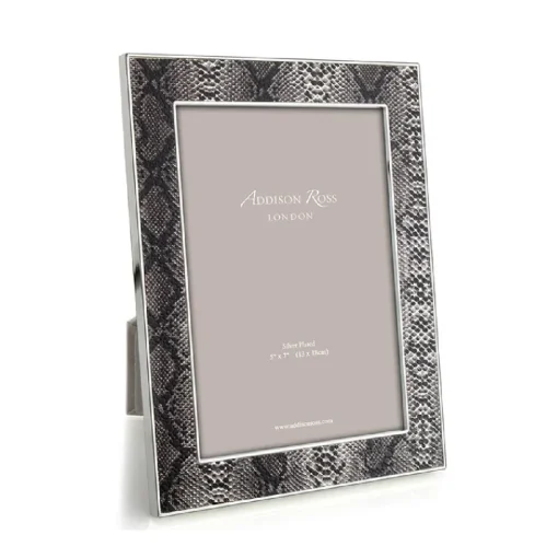 Addison Ross – Faux Snake Skin & Silver 5×7 Frame