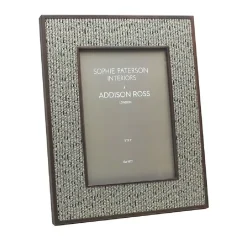Addison Ross – Gray Tweed Rattan 5×7 Frame