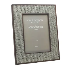 Addison Ross – Gray Tweed Rattan 5×7 Frame