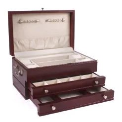 American Chest – Mahogany First Lady Two Drawer Jewelry Chest