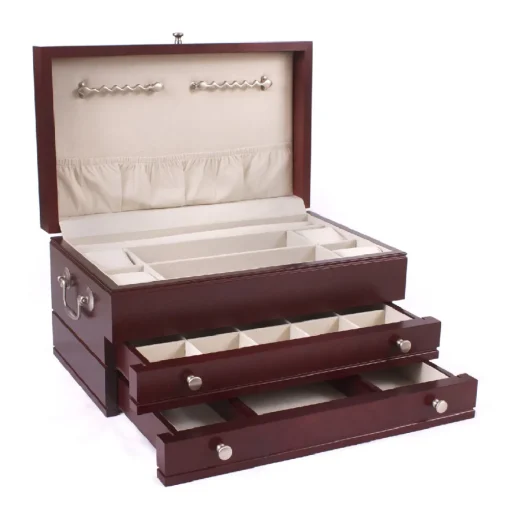 American Chest – Mahogany First Lady Two Drawer Jewelry Chest