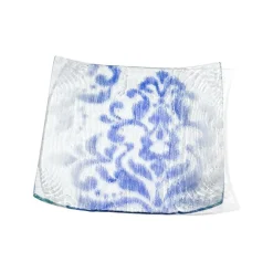 Annieglass – Bali Blue Square Plate 11″