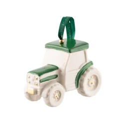 Belleek – Classic Green Tractor Ornament