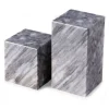 Bey- Berk – Hathaway Gray Marble Cube Design Bookends