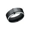 Black and White Cobalt Wedding Band