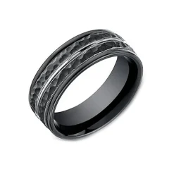 Black Cobalt Wedding Band