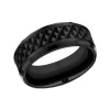 Black Laser Titanium Pattern 8mm Band