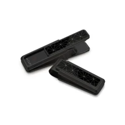 Black Stainless Steel Shattered Money Clip