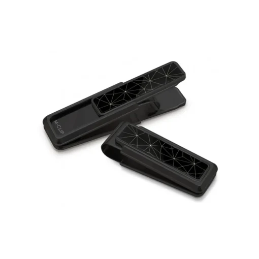 Black Stainless Steel Shattered Money Clip
