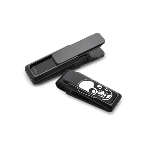 Black Stainless Steel Skull Money Clip