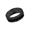 Black Titanium and Cobalt “Link” Wedding Band