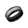 Black Titanium and Tantalum Milgrain Band