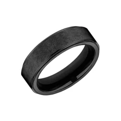 Black Titanium “Wave” Textured Band