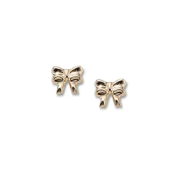 Children’s 14K Yellow Gold Bow Earrings