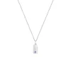 Children’s Sterling Silver Cubic Zirconia Bar Pendant with Chain