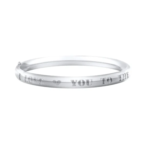 Children’s Sterling Silver “Love You to the Moon and Back” Bracelet
