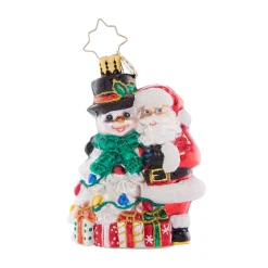 Christopher Radko – A Frosty Duo Gem Glass Ornament