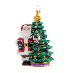 Christopher Radko – Deck The Halls Santa Glass Ornament