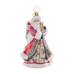 Christopher Radko – Winter Slendor Santa Glass Ornament