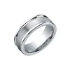 Cobalt and Chrome Brushed Wedding Band
