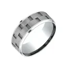 Cobalt Link Design Wedding Band