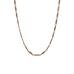 Estate 14K Rose Gold Ellitical Link Chain