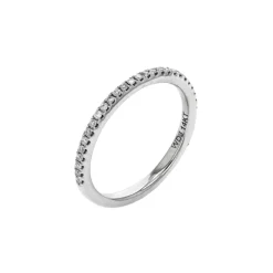 Estate 14K White Gold 0.16 Carat Diamond Band
