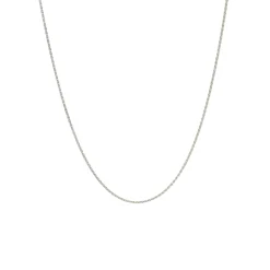 Estate 14K White Gold 18-Inch Wheat Chain