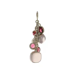 Estate 14K White Gold Multistone Pendant