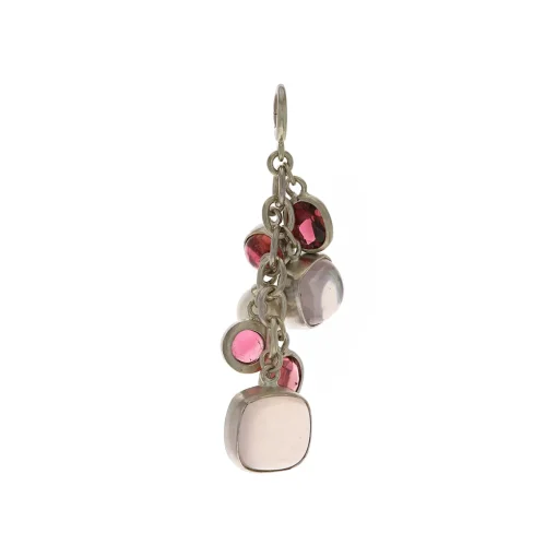 Estate 14K White Gold Multistone Pendant