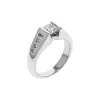 Estate 14K White Gold Princess Diamond Engagement Ring