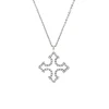 Estate 18K White Gold Verragio Diamond Pendant with Chain