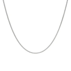 Estate 18K White Gold Wheat Chain