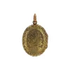 Estate 15K Yellow Gold Engraved “J.C.” Locket
