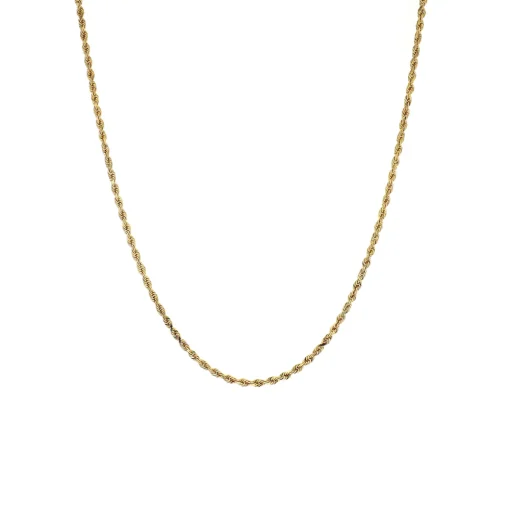 Estate 14K Yellow Gold 16-Inch Rope Chain