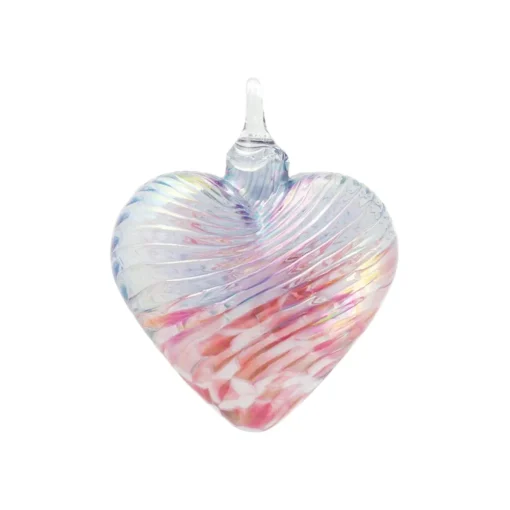 Glass Eye Studio – Cherry Blossom Heart Ornament
