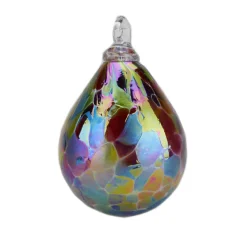 Glass Eye Studio – Rhubarb Mosaic Raindrop Ornament