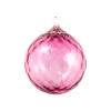 Glass Eye Studio – Rose Diamond Facet Round Ornament