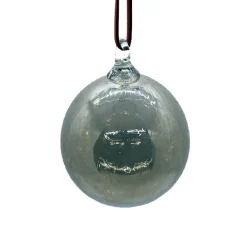 Glass Eye Studio – Silver Bell Round Ornament