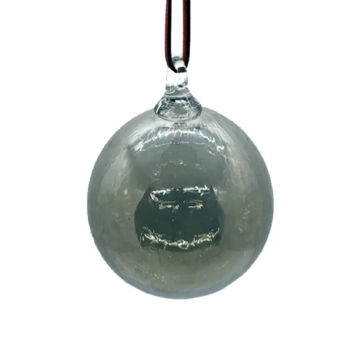 Glass Eye Studio – Silver Bell Round Ornament