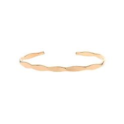 Gold Filled Scalloped Cuf Bracelet