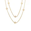 Gold Plated Sterling Silver Swirl Necklace