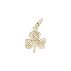 Gold Plated Sterling Silver Shamrock Charm