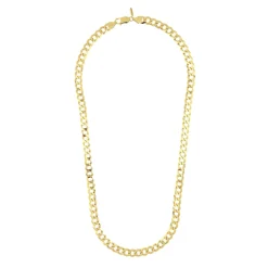 Gold Plated Sterling Silver 22-Inch Grumetta Chain