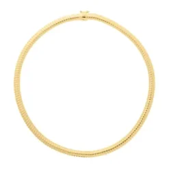Gold-Plated Sterling Silver Tubogas Necklace
