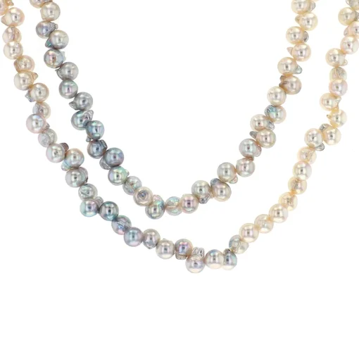 36-Inch Baroque Akoya Pearl Necklace