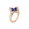18K Rose Gold Lapis and Diamond Venetian Princess Ring