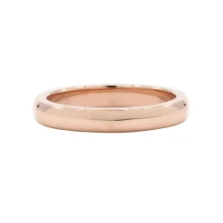 14K Rose Gold Plain Band
