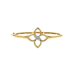 18K Two-Tone Diamond Cialoma Bangle Bracelet