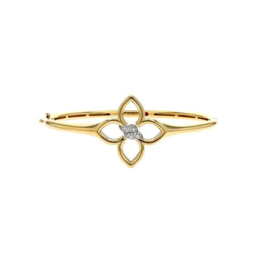 18K Two-Tone Diamond Cialoma Bangle Bracelet